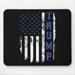 Trump Politie Dunne Blauwe Lijn Republikeinse Poli Muismat