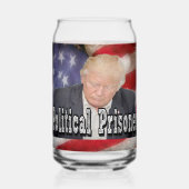 Trump politiek gevangene blikvorm glas (Achterkant)