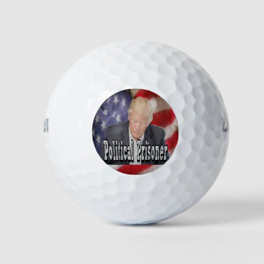 Trump politiek gevangene golfballen (Voorkant)