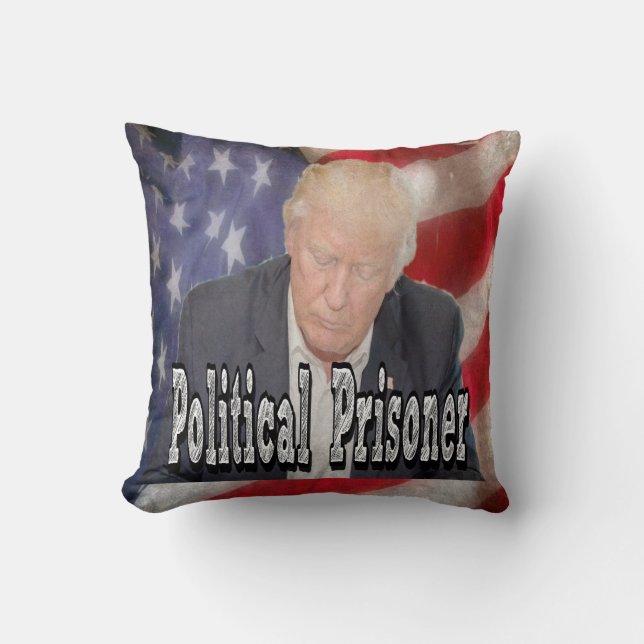 Trump politiek gevangene kussen (Voorkant)