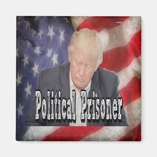 Trump politiek gevangene magneet (Voorkant)