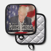 Trump politiek gevangene pannenlap (Voorkant / Achterkant)