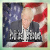 Trump politiek gevangene raamsticker (Vel 3)