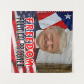 Trump politiek gevangene wandkleed (Voorkant (horizontaal))