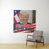 Trump politiek gevangene wandkleed (In situ)