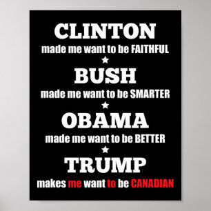 Trump politiek T-shirt voor onafhankelijken en lib Poster