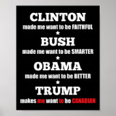 Trump politiek T-shirt voor onafhankelijken en lib Poster (Voorkant)