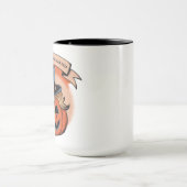 Trump pompoen Halloween Mok: Nieuw feestelijk mode Mok (Midden)