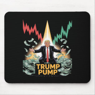 Trump pompt geld grappige grafische Trump 2025  Muismat