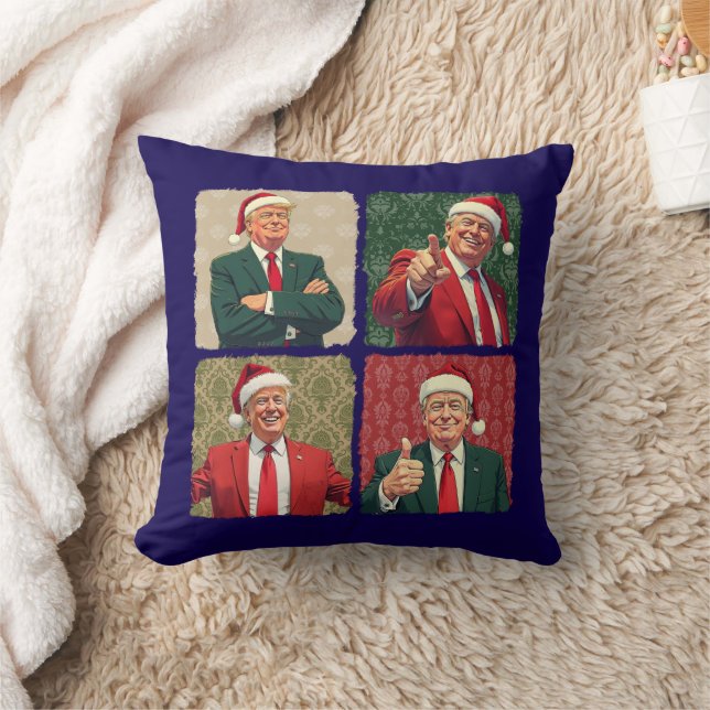 Trump Pop Art Christmas Pillow Holiday Decor Kussen (Deken)