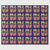 Trump Pop Art Christmas Wrapping Paper MAGA Cadeaupapier (Vlak)