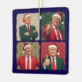 Trump Pop Art Kerst Ornament Patriottisch (Links)