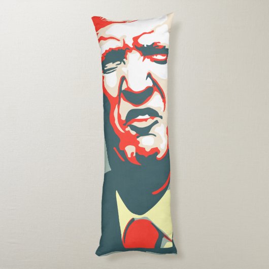 Trump pop art lichaamskussen (Achterkant (Verticaal))