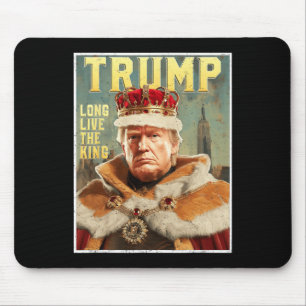 Trump Portret Handtekening Lang Leve De Koning Vin Muismat
