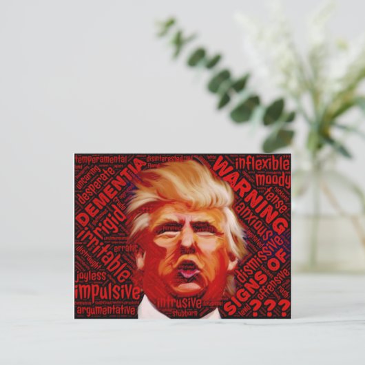Trump postal briefkaart (Staand voorkant)