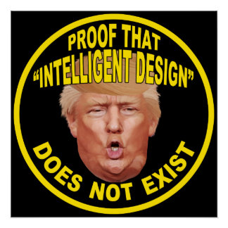 Trump: Poster "Intelligent design"