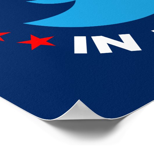 Trump Poster: "THE COMMANDER IN TWEET" (Small) Poster (Hoek)