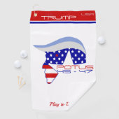 TRUMP POTUS 45-47 Golf Handdoek (Insitu)