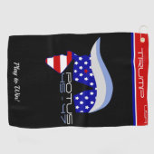 TRUMP POTUS 45-47 Golf Towel Golfhanddoek (Horizontaal)
