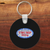 Trump Premium Label Vervuild Sleutelhanger (Voorkant)