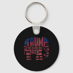 Trump President 2024 Olifant Republikein  Sleutelhanger