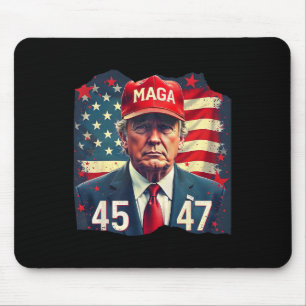 Trump President 45-47 Mega Amerikaanse vlag Muismat
