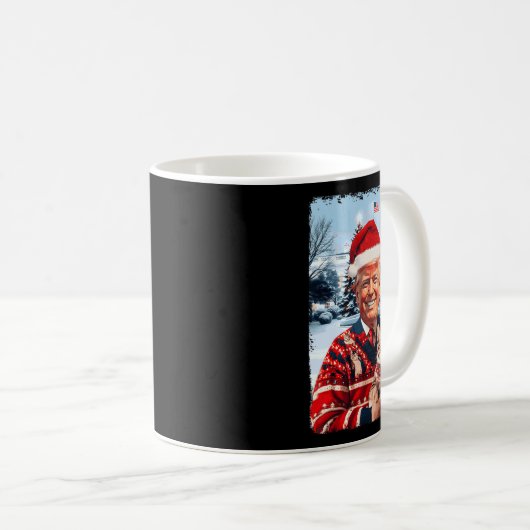 Trump President 47th Make Christmas Great Again Tr Koffiemok (Voorkant rechts)