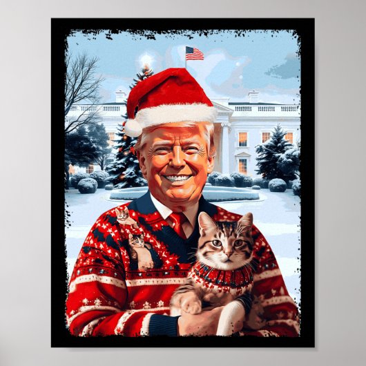 Trump President 47th Make Christmas Great Again Tr Poster (Voorkant)