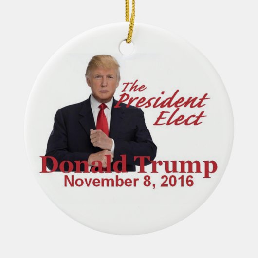 TRUMP President-Elect 2016 Keramisch Ornament (Voorkant)