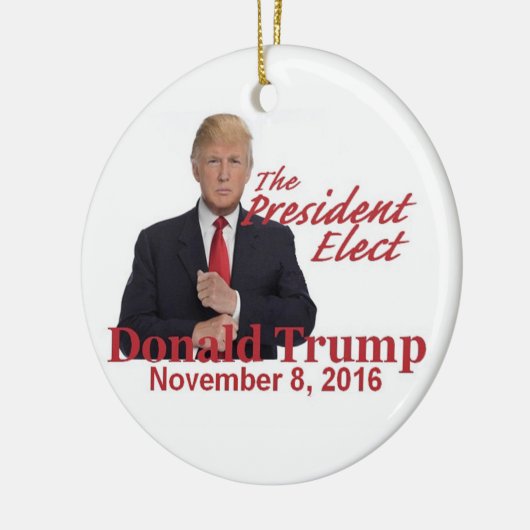 TRUMP President-Elect 2016 Keramisch Ornament (Links)