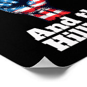 Trump President-elect I stemde op Outlaw Hillbilly Poster (Hoek)