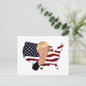 Trump President oom Sam Usa America Flag Briefkaart (Staand voorkant)