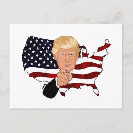 Trump President oom Sam Usa America Flag Briefkaart