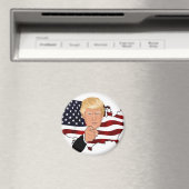 Trump President oom Sam Usa America Flag Magneet (Insitu (Vaatwasser))