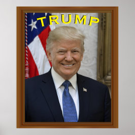 Trump President Portret 🇺🇸😁 Glimlachen Poster