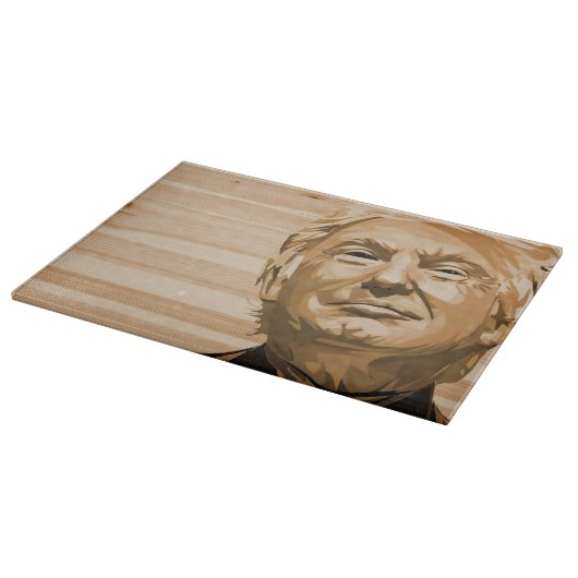 Trump President Tekst toevoegen Snijplank (Hoek)