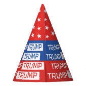 Trump - President TRUMP Paper Party Pet Feesthoedjes (Achterkant)