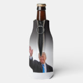 Trump President Waving Bottle Cooler (Fles Achterkant)