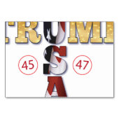 Trump Presidential 💪 Gold Verenigde Staten Kaart (Achterkant)