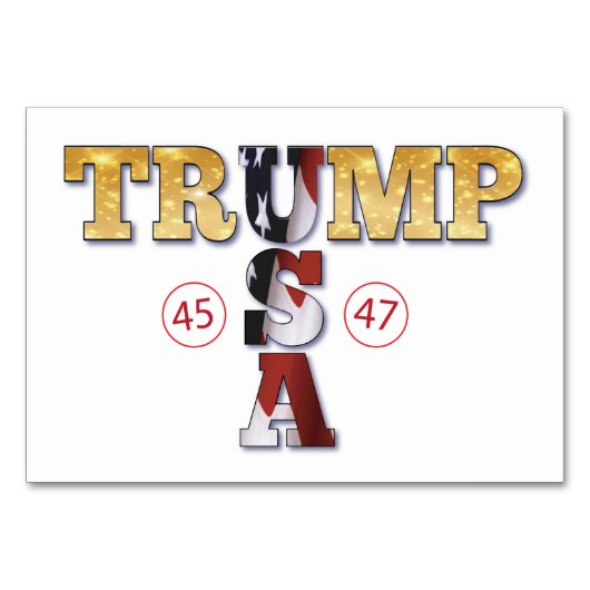 Trump Presidential 💪 Gold Verenigde Staten Kaart (Voorkant)