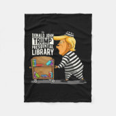 Trump Presidential Library Grappig Anti Trump Fleece Deken (Voorkant)