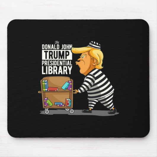 Trump Presidential Library Grappig Anti Trump Muismat (Voorkant)