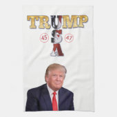 Trump Presidentieel 💪 Goud Theedoek (Verticaal)