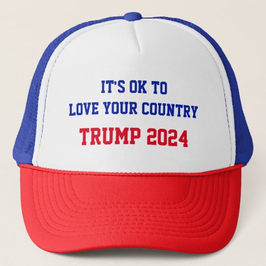 Trump presidentiële campagne trucker pet (Voorkant)