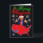 Trump presidentsverkiezing resultatenkaart leuke K Kaart<br><div class="desc">Trump presidentsverkiezing resultatenkaart leuke Kerst</div>