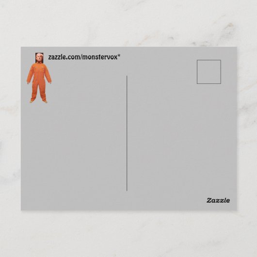 Trump Prisoner Briefkaart (Achterkant)