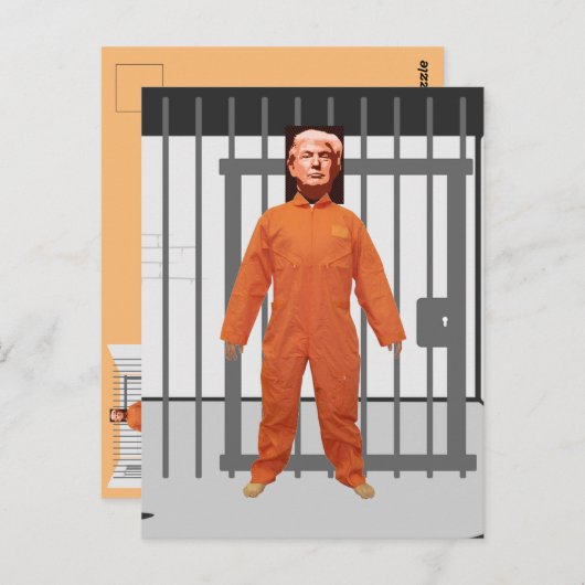 Trump Prisoner Briefkaart (Voorkant / Achterkant)