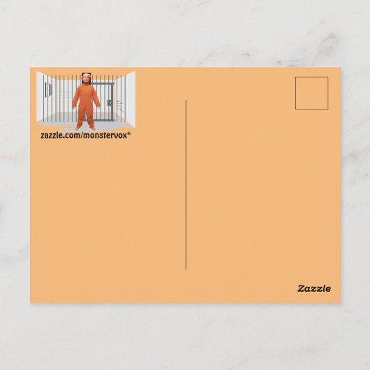 Trump Prisoner Briefkaart (Achterkant)