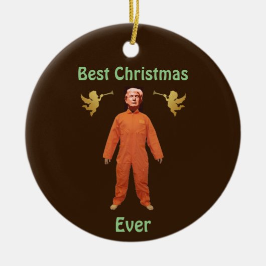 Trump Prisoner Keramisch Ornament (Voorkant)