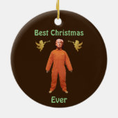 Trump Prisoner Keramisch Ornament (Achterkant)
